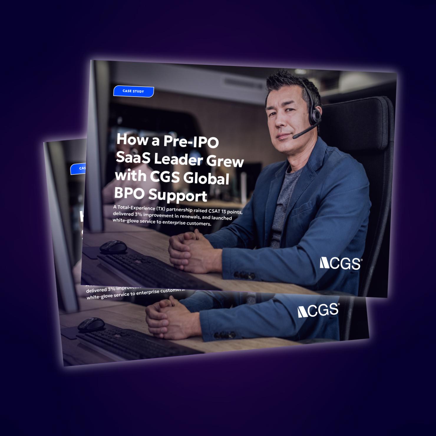 Case Study: How a Pre-IPO SaaS leader Grew with CGS Global BPO Support